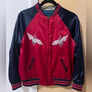 Zara Women’s Reversible Satin Bomber Jacket Size S